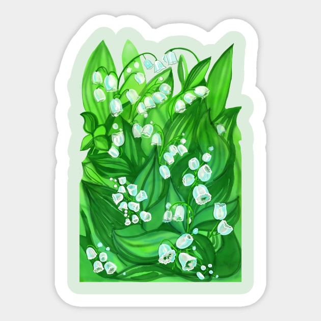 Valley flowers Sticker by ArtKsenia